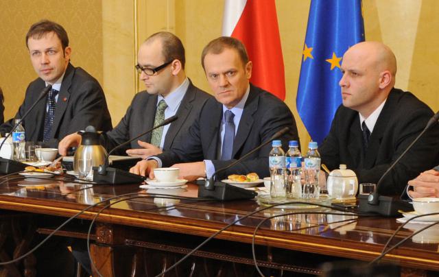 Zapytaj premera: Marcin Cieślak, Jarosław Lipszyc, pan premier Donald Tusk, Piotr Waglowski Zapytaj premera: Marcin Cieślak, Jarosław Lipszyc, pan premier Donald Tusk, Piotr Waglowski